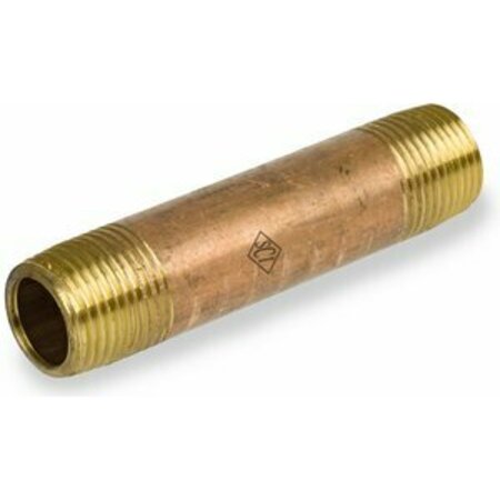 SMITH-COOPER 1/8INXCLOSE PIPE NIPPLE S40 BRASS 4638504000